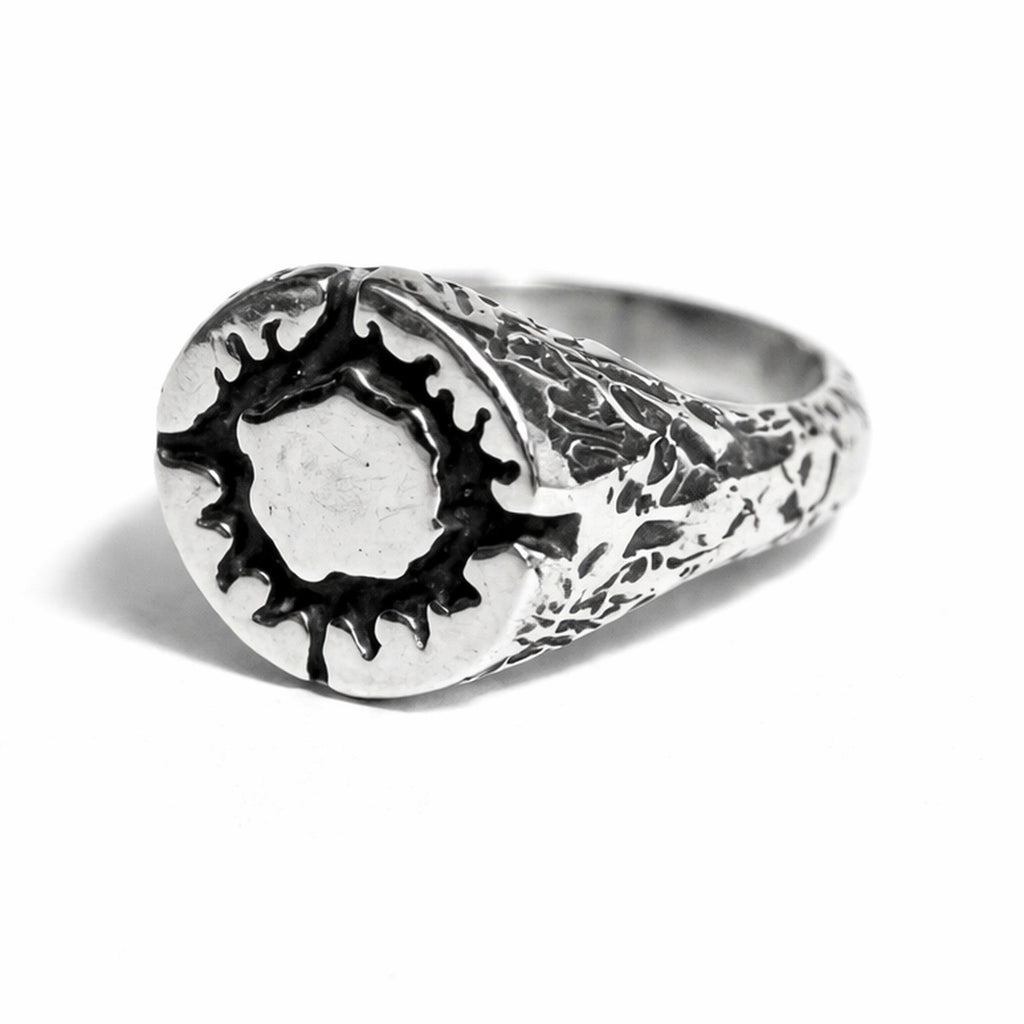 Anillo de plata Sol Negro — Obsidian