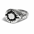 Anillo de plata Sol Negro — Obsidian