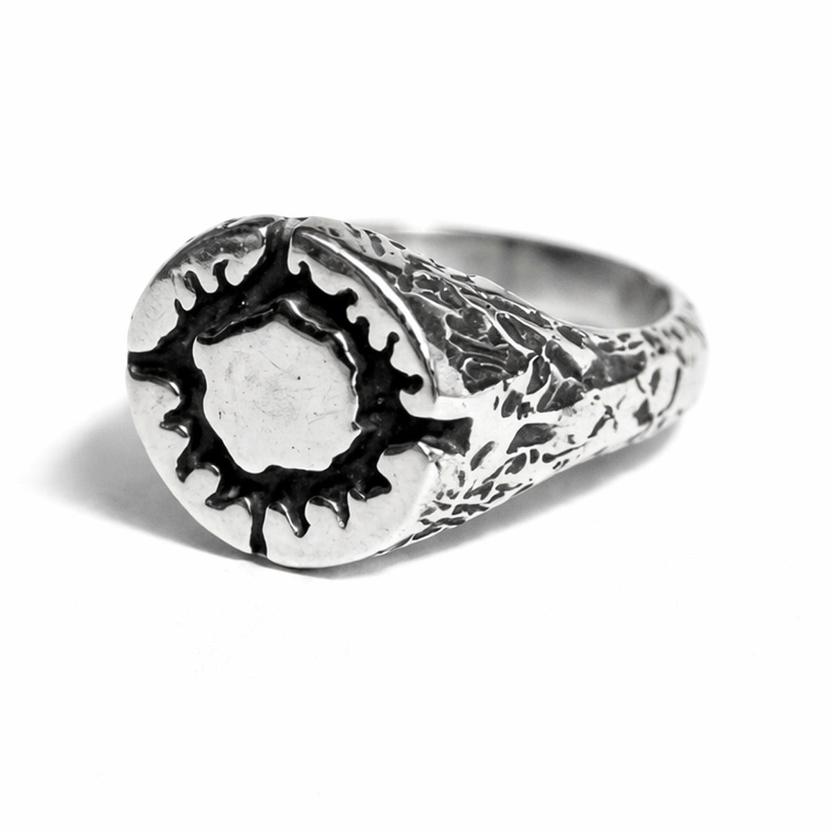 Anillo de plata Sol Negro — Obsidian