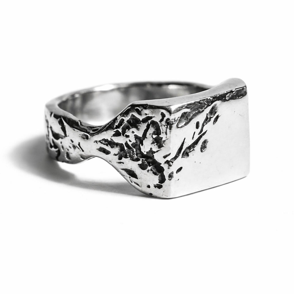 Anillo de plata Terra — Obsidian